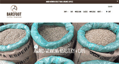 Desktop Screenshot of barefootcoffee.com